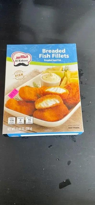 Alkabeer breaded fish fillets by Casablanca Mediterranean Food