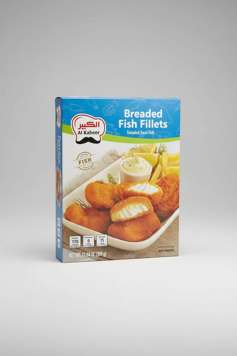 Alkabeer breaded fish fillets by Casablanca Mediterranean Food