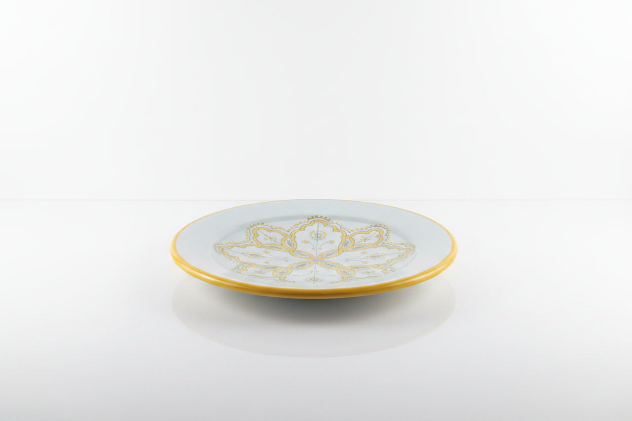 White decorative plate by Casablanca Market