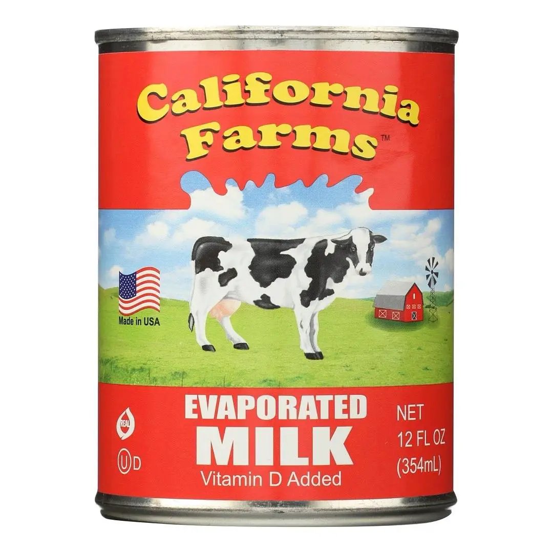 California Farms Milk Evaporated 12oz Pack of 6 by CALIFORNIA