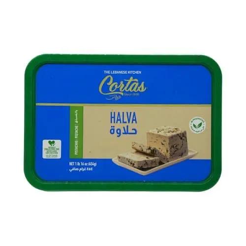 Cortas - Premium Halva with Pistachio, 1 Lb (454g) by CORTAS