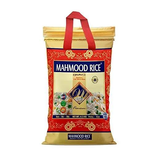 MAHMOOD - Sella White Basmati Rice Tasty |Extra Long| - Health & Rich Aroma Grains - Energy Production - Complex Carbohydrates Rice 10 Pound 158.73oz (4.5 kg) Bag by MAHMOOD
