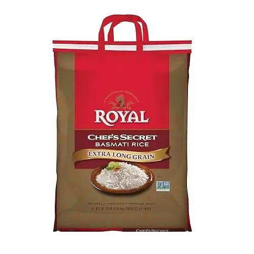 Royal Chef's Secret Basmati Rice - Premium Extra Long Grain White Rice, 10 lb Bag by ROYAL