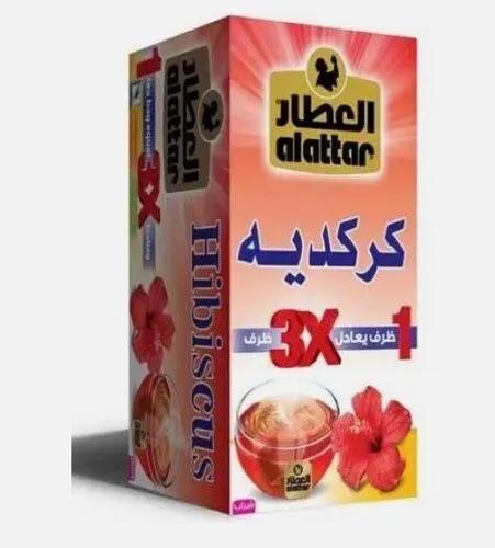 Hibiscus Tea Bag Al Attar Set of 20 Tea Bag العطار كركديه by HIBISCUS