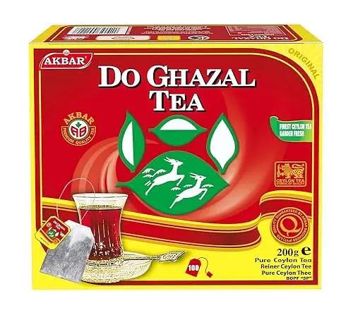 Do Ghazal Super Ceylon Black Tea Bags - 100 x 2g Teabags - Kosher by DO