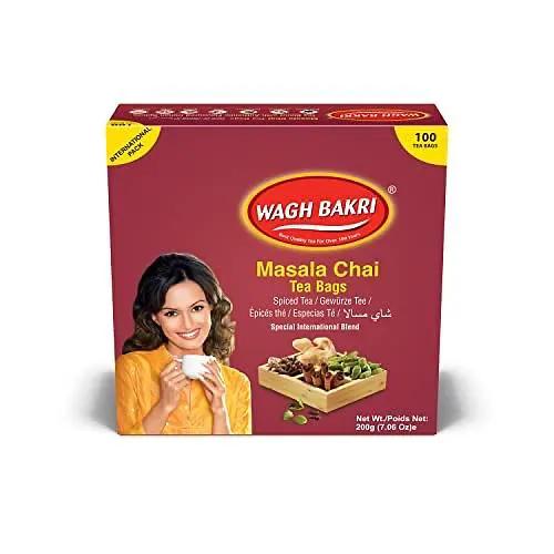 Wagh Bakri Masala Chai Tea 100 Bags Celebration Offer with 25 Green Tea Bags FREE by WAGH