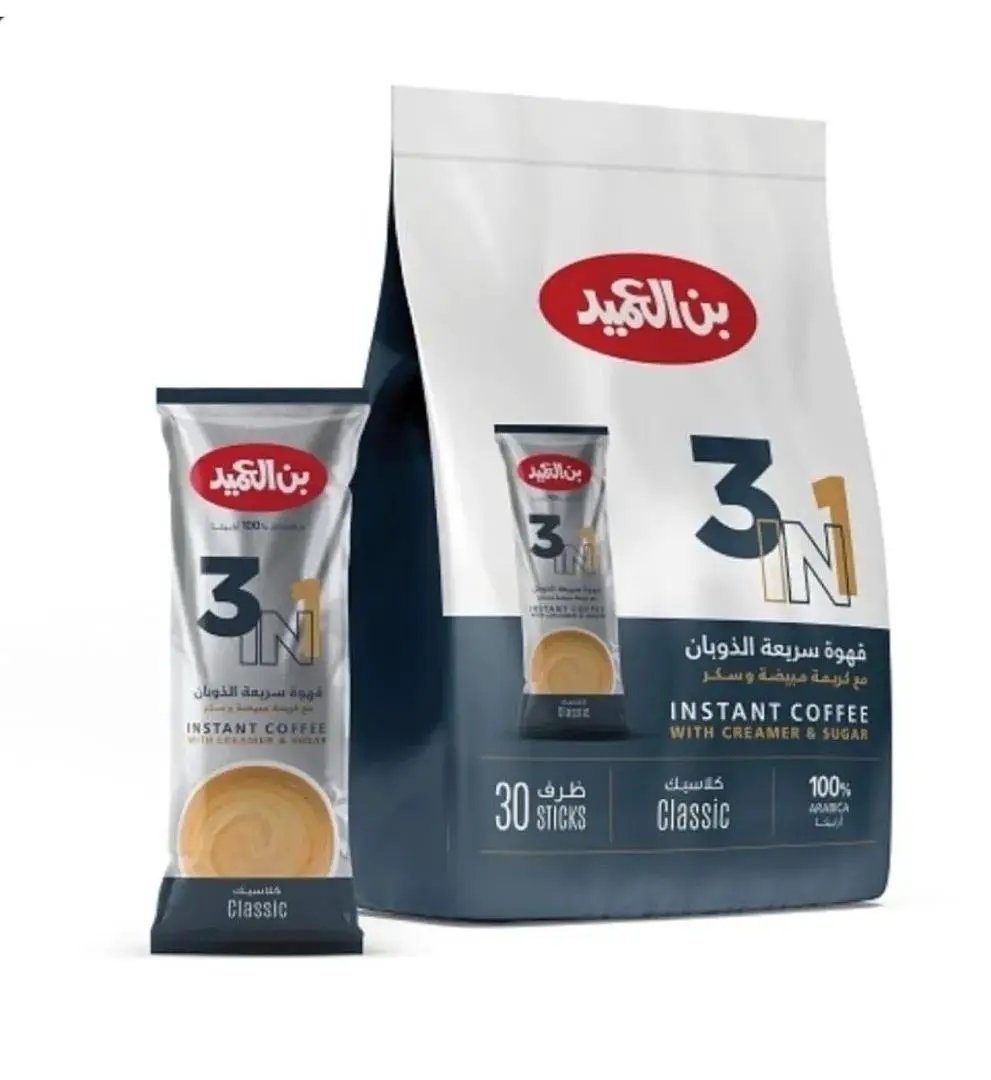 Alameed Instant Coffee 3in1 Classic 20g X 30 Sticksالعميد 3*1 قهوه سريعه الذوبان by ALAMEED