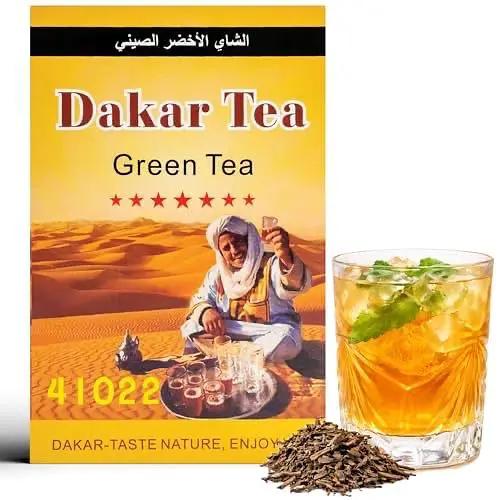 Dakar Tea Organic Green Tea Loose Leaf – 250g Loose Leaf Tea | Loose Green Tea | Organic Loose Leaf Green Tea | Hot or Iced by DAKAR