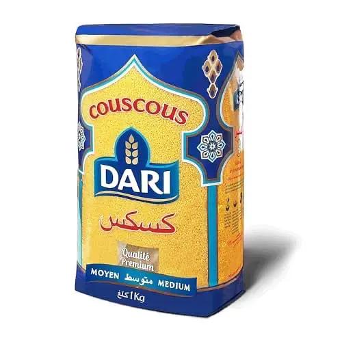 Dari Moroccan Couscous 1kg, 2.2lb (Medium, 1 Pack) by DARI