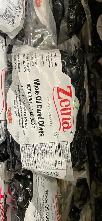 Zeina whole oil cured black olives 500 g by ZEINA