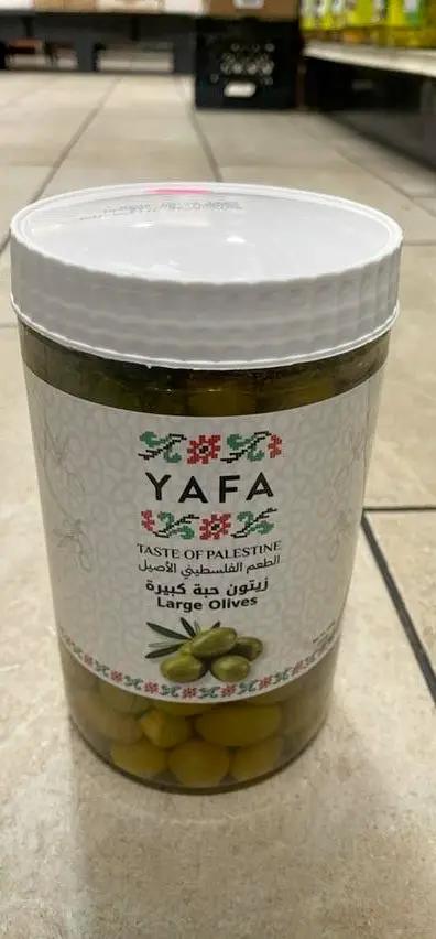 Yafa green large olives by YAFA