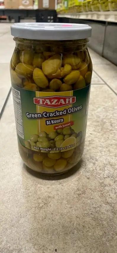 Tazah green olives by TAZAH