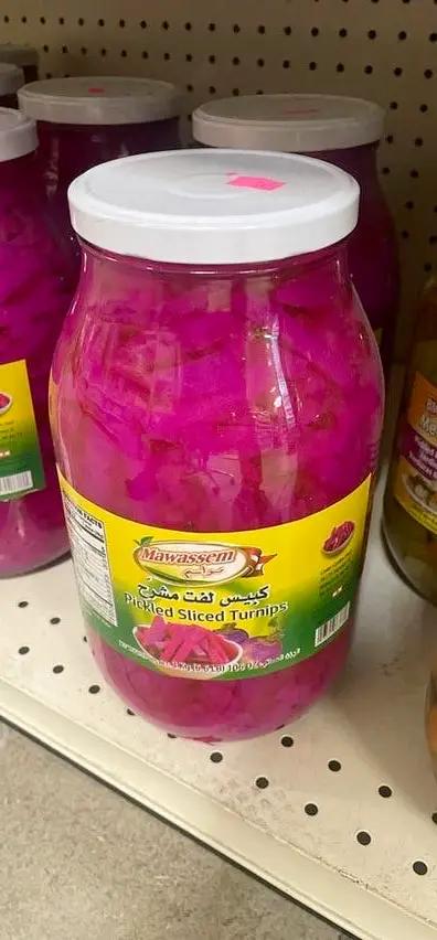 Mawaseem pickled sliced turnips by MAWASEEM