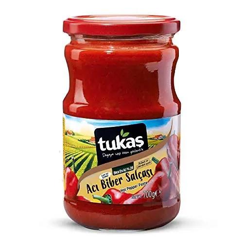 Tukas Premium Turkish Hot Red Pepper Paste 25 oz by TUKAS