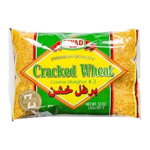 Ziyad Cracked Wheat Bulgur – Fiber-Rich Whole Grain, Nutty Flavor & Chewy Texture – Ideal for Tabbouleh, Kibbeh, Curries, Soups & Salads – Easy 30-Minute Prep, Vegan - Coarse, 32 Ounce by ZIYAD