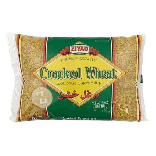 Ziyad Cracked Wheat Bulgur – Fiber-Rich Whole Grain, Nutty Flavor & Chewy Texture – Ideal for Tabbouleh, Kibbeh, Curries, Soups & Salads – Easy 30-Minute Prep, Vegan – No. 4, 32oz by ZIYAD
