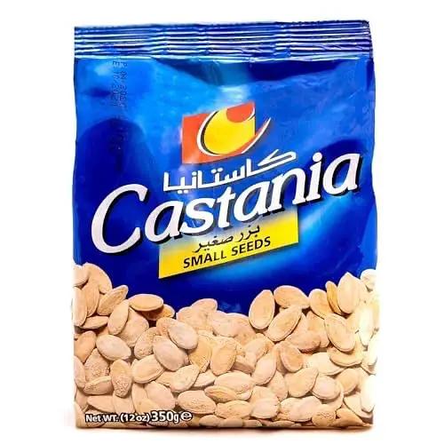 Castania Lebanese Melon Seeds – Crunchy Lightly Salted Snack – Authentic Egyptian Seeds – High in Protein & Fiber, No Trans Fat – Perfect for Home or On-the-Go Snacking – Melon, 12oz by CASTANIA