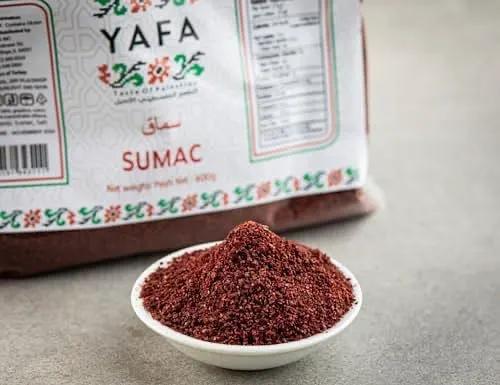 YAFA Turkish sumac - Sumac Spice powder – Middle Eastern Spices- Taste of Palestine - 100% Natural and Handpicked Sumac Berries 400g by YAFA