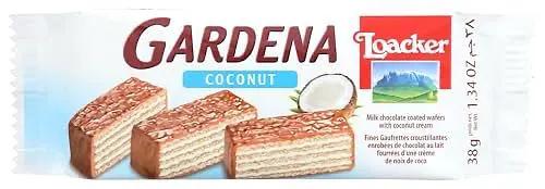 Loacker Gardena Coconut milk chocolate coated wafers with cream filling, 38-gram in wrapper (Pack of 1) by LOACKER