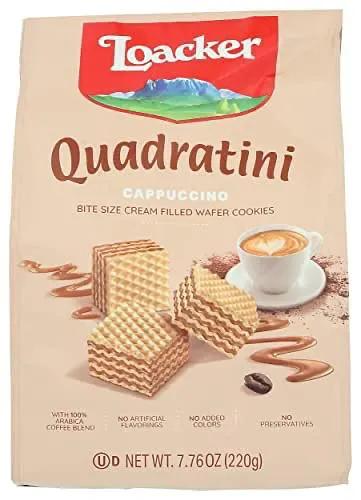 Loacker Quadratini Cappuccino, 7.76-Ounces (Pack of 8) by LOACKER