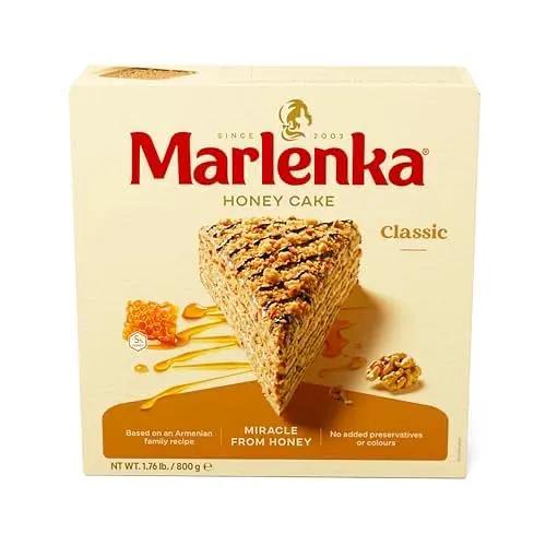 Marlenka Honey Cake Classic (Medovnik), Traditional European Honey Layer Cake, 800g (28.2 oz) by MARLENKA