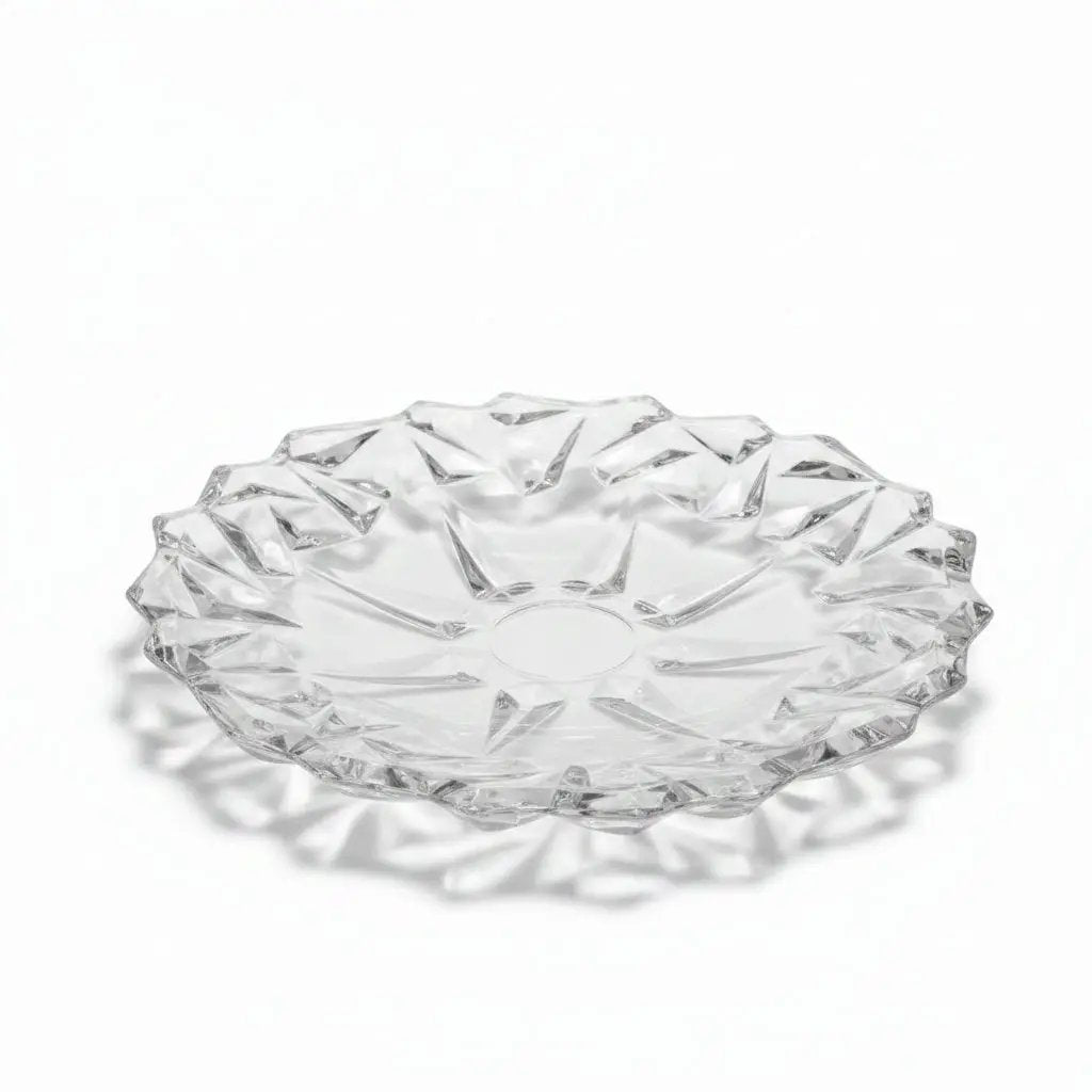 Glass serving plate by Casablanca Market