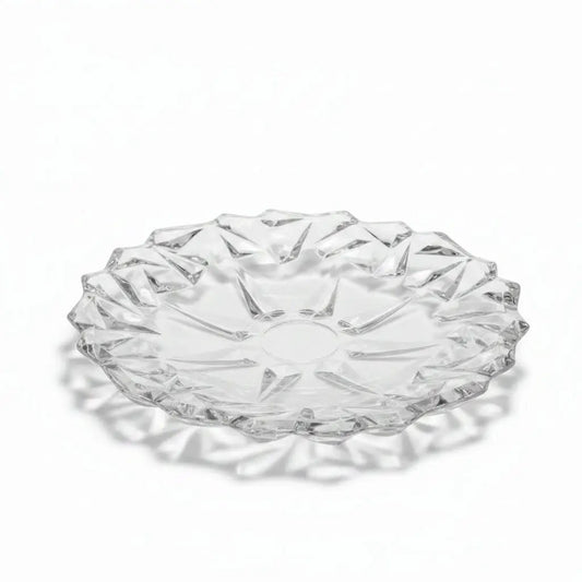 Glass serving plate by Casablanca Market