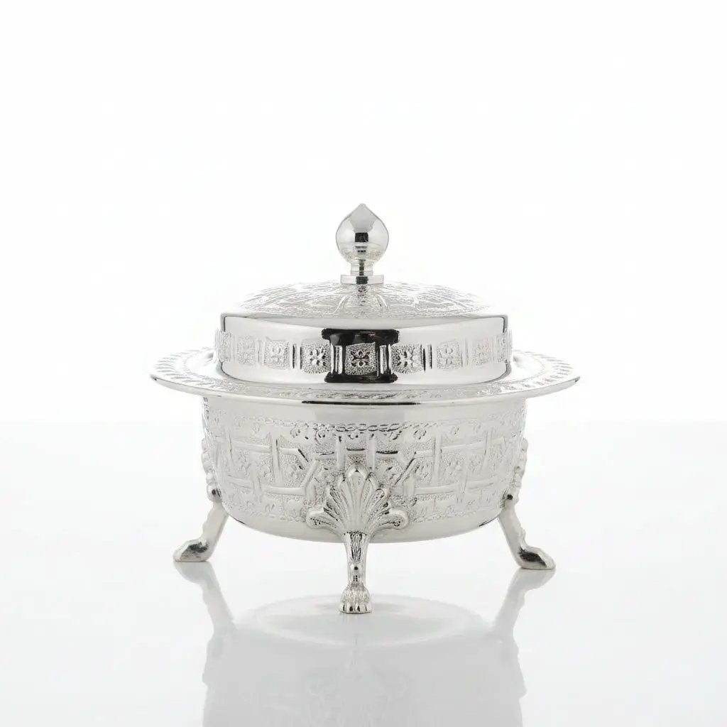 Small silver candy bowl by Casablanca Market