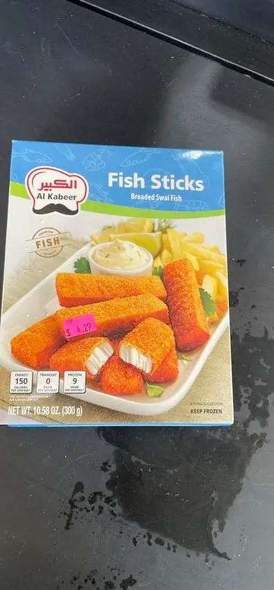 Alkaberr fish stick by Casablanca Mediterranean Food