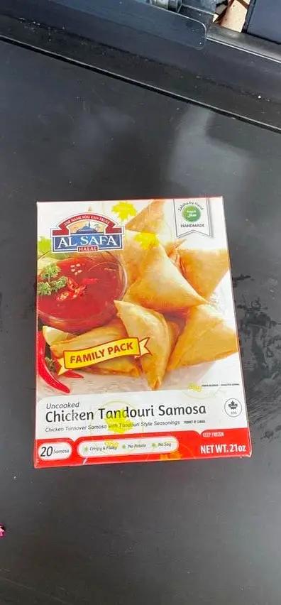 Alsafa uncooked chicken tandouri samosa by Casablanca Mediterranean Food