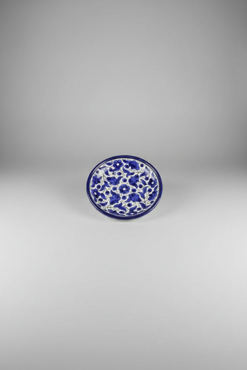 Blue ceramic plate by Casablanca Market