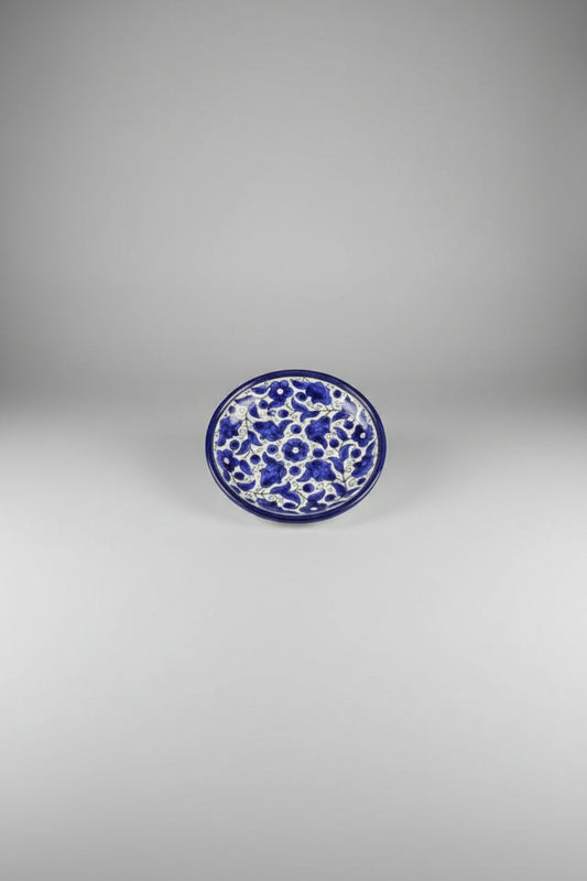 Blue ceramic plate by Casablanca Market