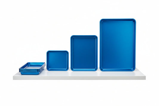 Blue trays large by Casablanca Market