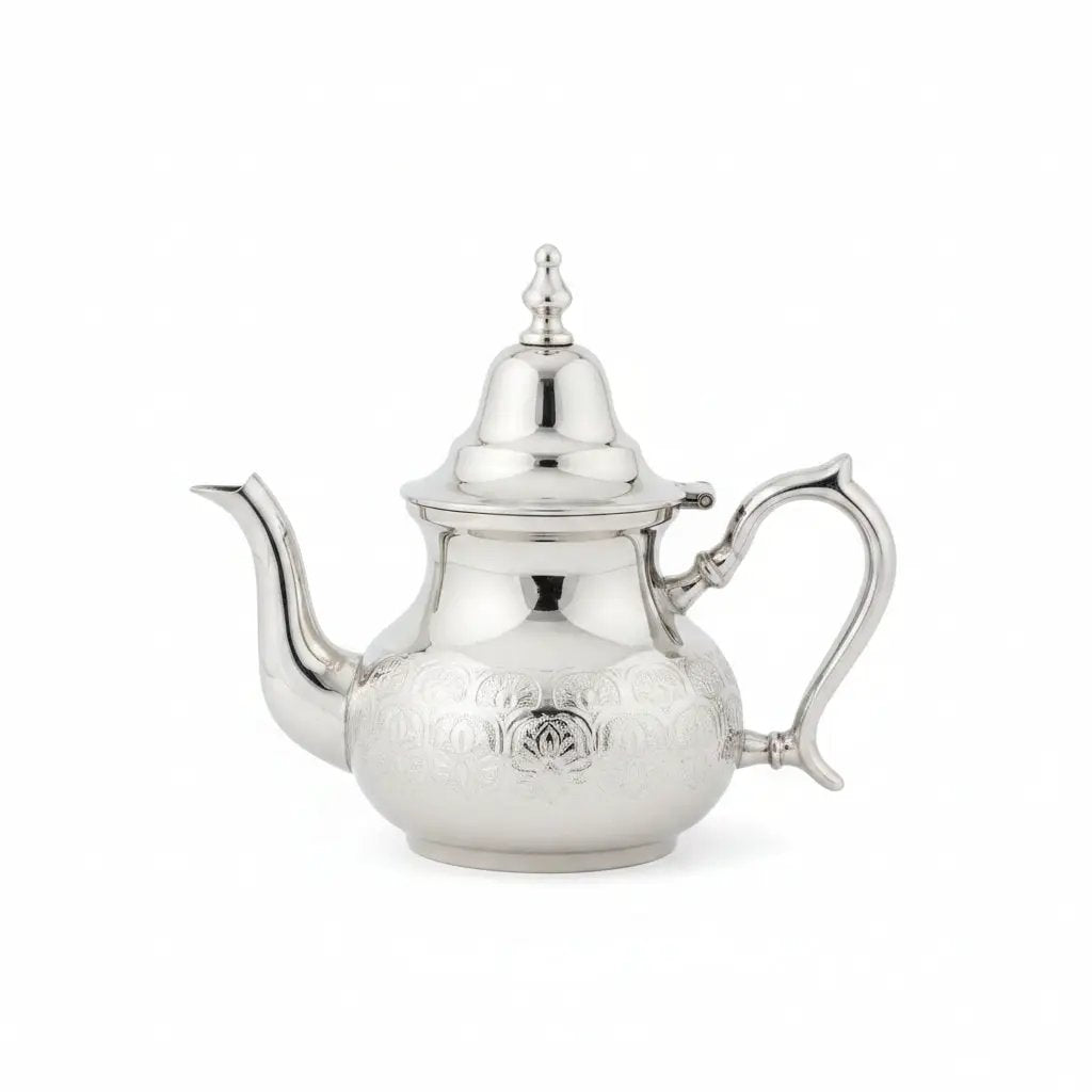 Small silver teapot by Casablanca Market