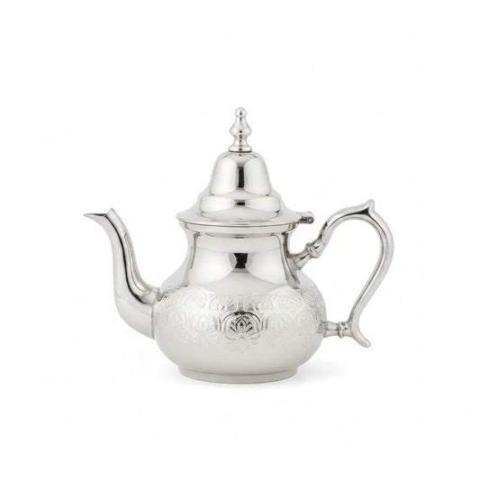 Small silver teapot by Casablanca Market