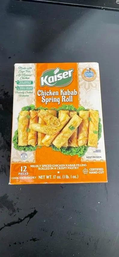 Kaiser chicken kaba spring roll by Casablanca Mediterranean Food