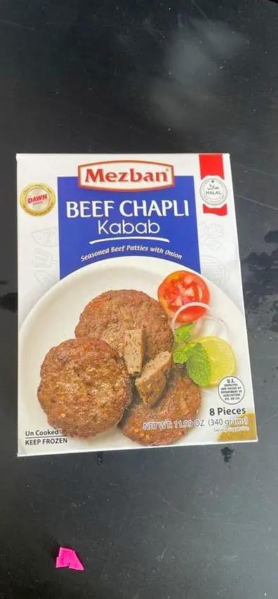 Mezban beef chapli kabab by Casablanca Mediterranean Food