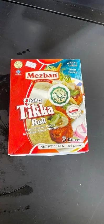 Mezban chicken tiika roll by Casablanca Mediterranean Food