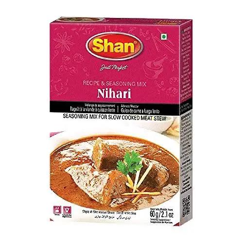 Shan - Nihari Masala Seasoning Mix (60g) - Spice Packets for Slow Cooked Meat Stew by SHAN
