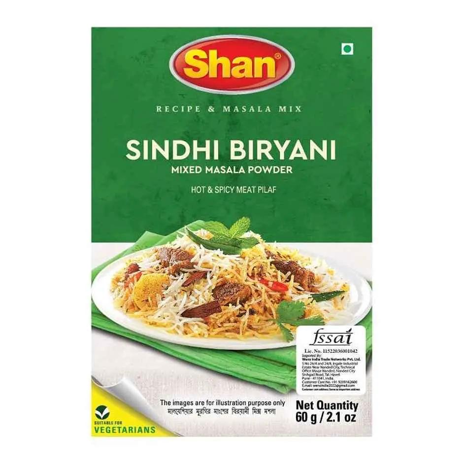 Shan Sindhi Biryani Mixed Masala powder 60g (Pack of 2) by SHAN