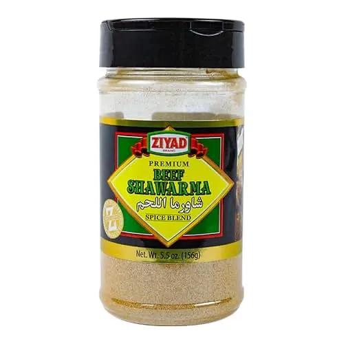 Ziyad Shaker Premium Shawarma Blend, Perfect for Beef or Chicken Shwarmas, No Additives, No MSG 5.5oz by ZIYAD
