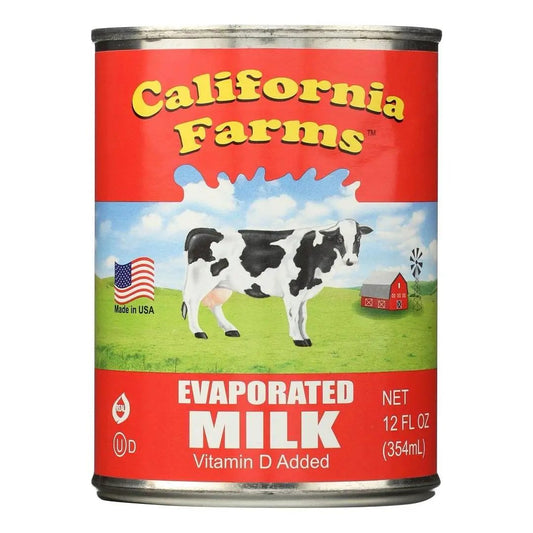 California Farms Milk Evaporated 12oz Pack of 6 by CALIFORNIA
