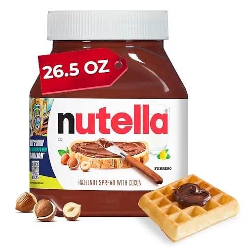 Nutella Hazelnut Spread with Cocoa, Creamy Hazelnut Spread, Breakfast Favorite, 26.5 oz Jar by NUTELLA