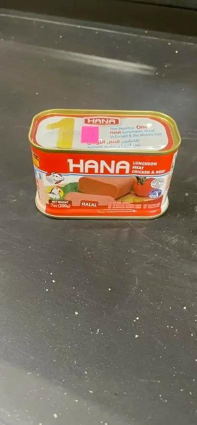 Hana lunchon meat and chicken beef by HANA