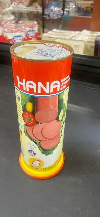 Hana chicken luncheon meat by HANA