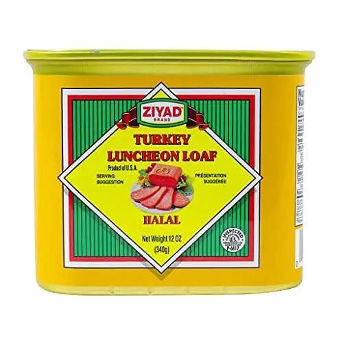 Ziyad Brand Premium Turkey Luncheon Meat, Halal, Ready To Eat, Delicious When Fried! 12oz by ZIYAD