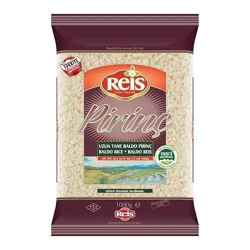 Reis Baldo Rice, Long Grain White Rice, Natural Cereal Bag for Pilafs & Meals, Healthy Pantry Staples, Turkish Grocery Foods, Non-GMO, Bulk, Arroz, Pirinc, Vegan, Halal, 2.2 Lbs (1000g) by REIS
