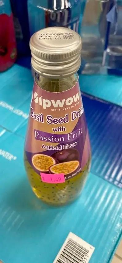 Sipwow basil seed drink passion fruit by SIPWOW