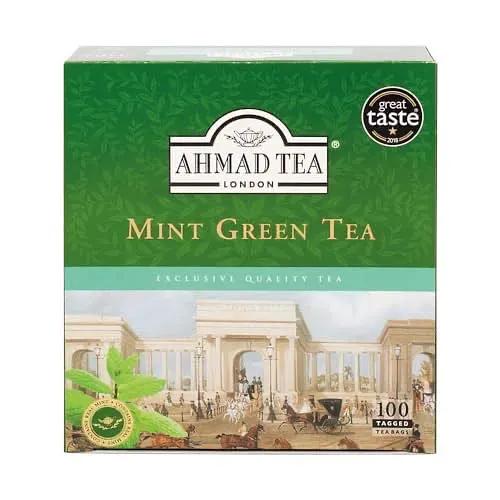 Ahmad Tea Mint Green Tea Teabags, 100 ct - Caffeinated and Sugar-Free by AHMAD