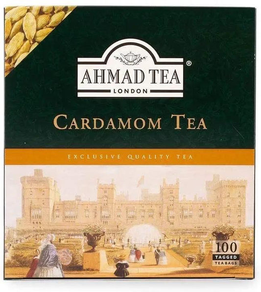 Ahmad Cardamom 100 tagged tea bags (200 Gram) - Exclusive Quality Tea by AHMAD